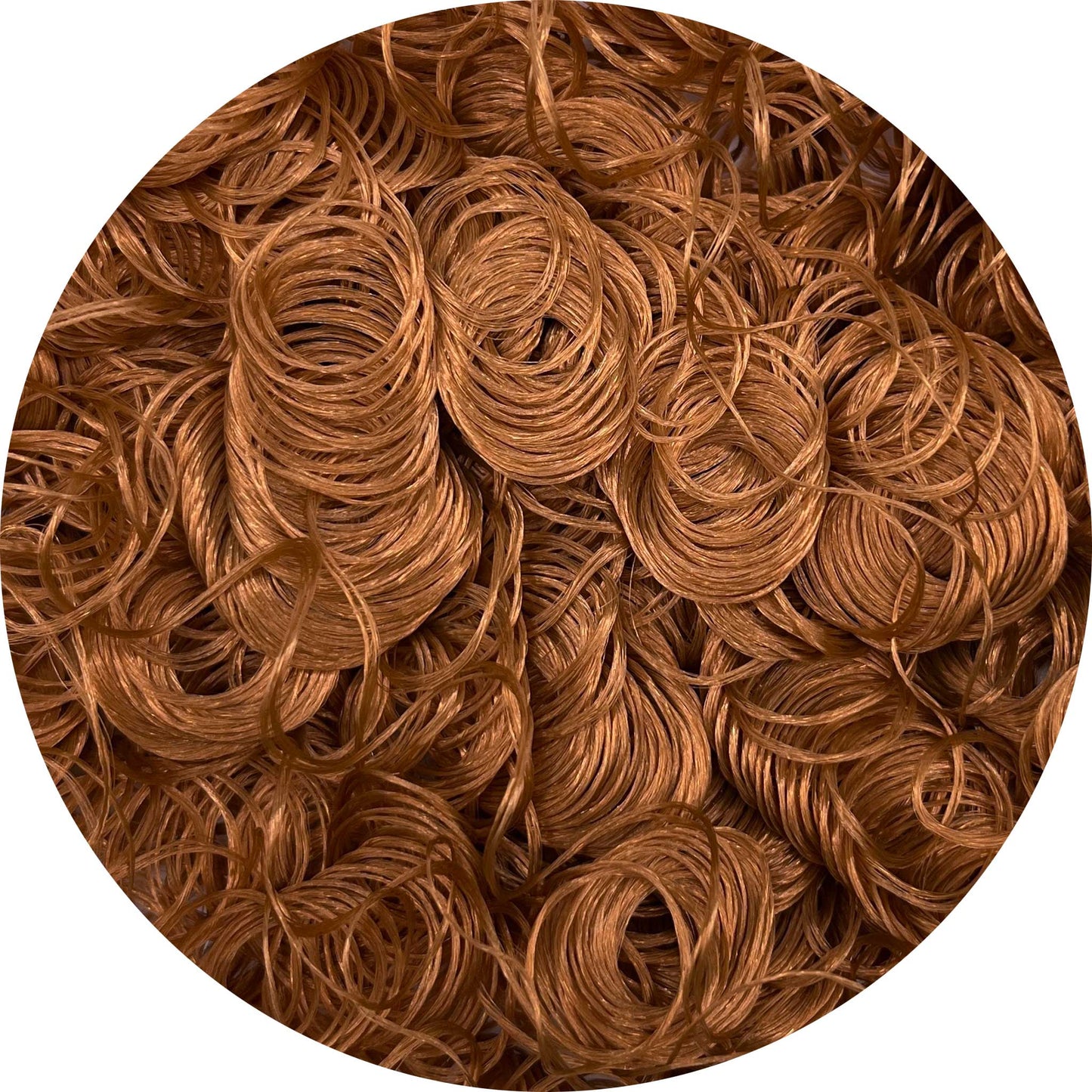 Autumn Leaves Curly Nylon Doll Hair