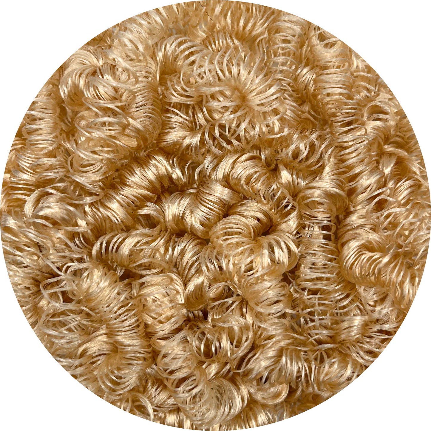 Bamboo Curly Nylon Doll Hair