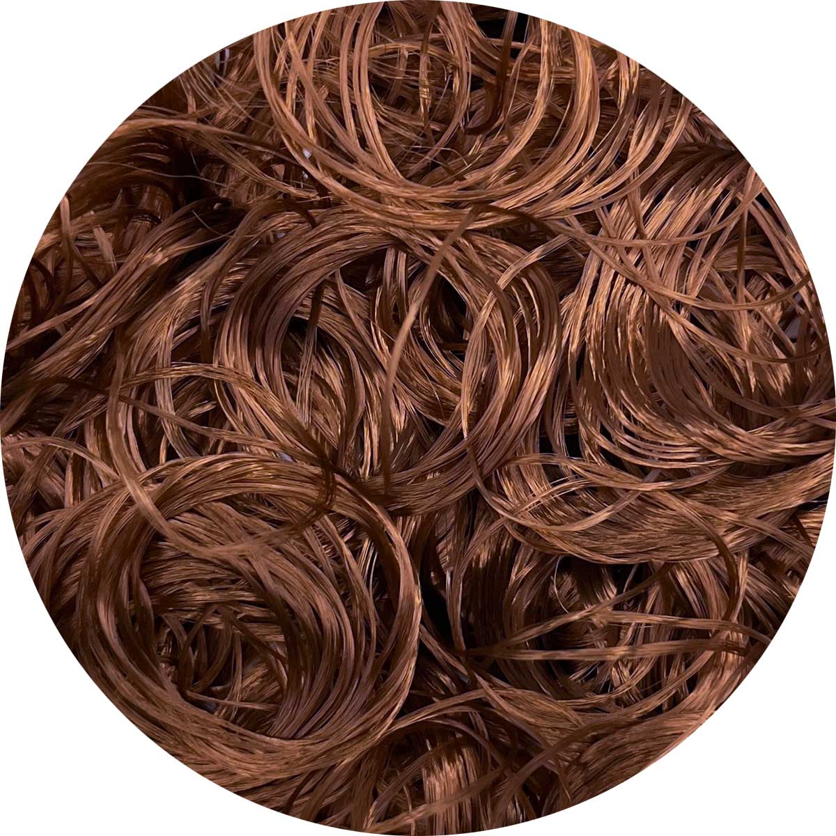 Cocoa Curly Nylon Doll Hair