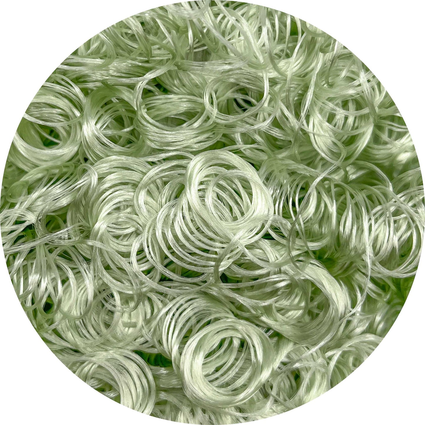 Mint Julep Curly Nylon Doll Hair