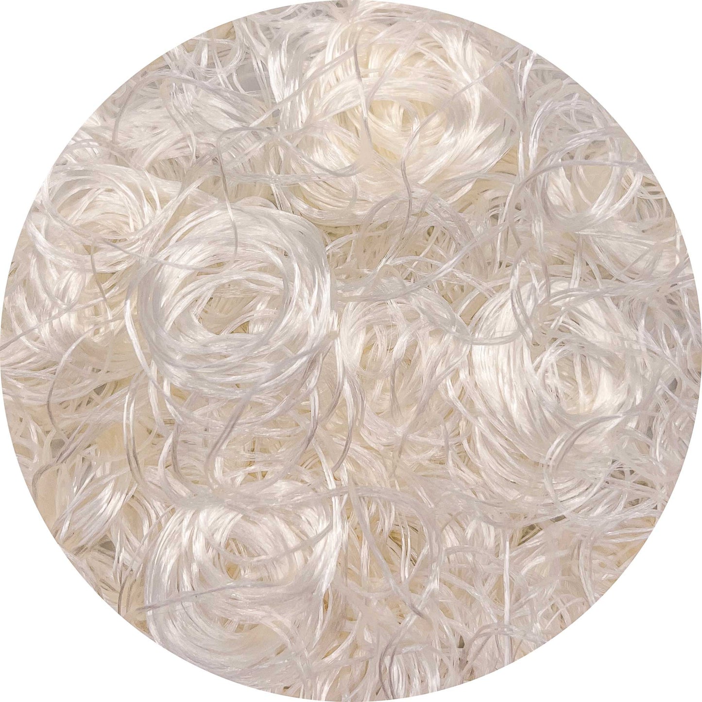 Sand Dollar Curly Nylon Doll Hair