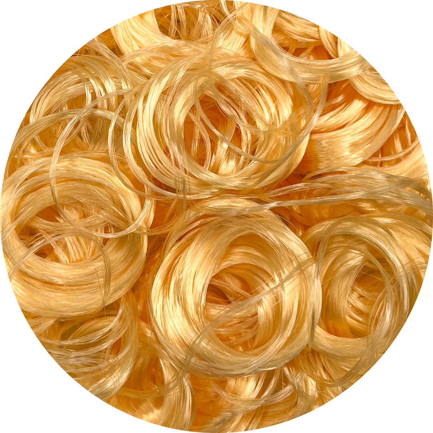 Sunflower Curly Nylon Doll Hair