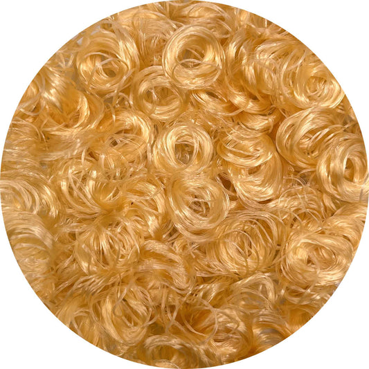 Buttercup Blonde Curly Saran Doll Hair