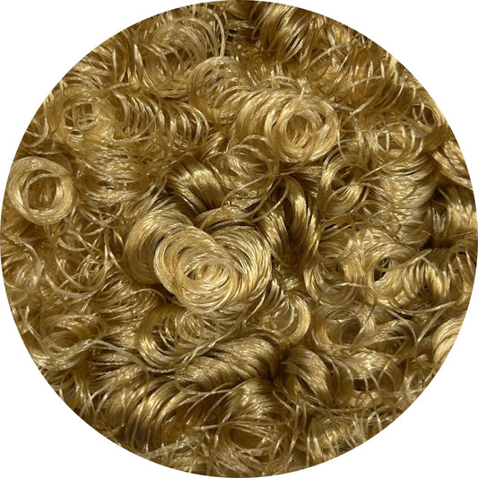 Copper Blonde Curly Saran Doll Hair