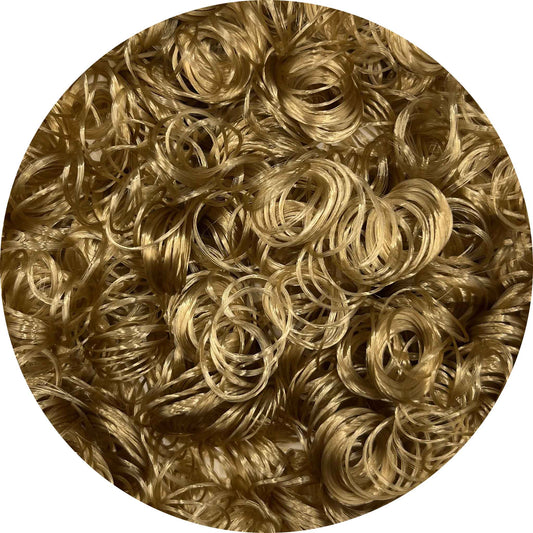 Golden Blonde Curly Saran Doll Hair
