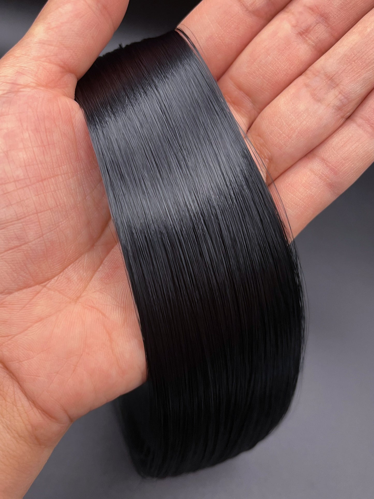 Kool Black Kanekalon Doll Hair
