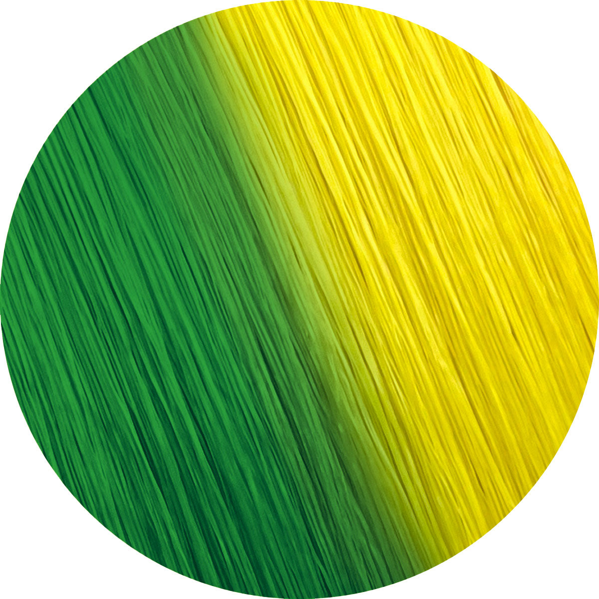 Mystic Green to Chartreuse Saran Doll Hair