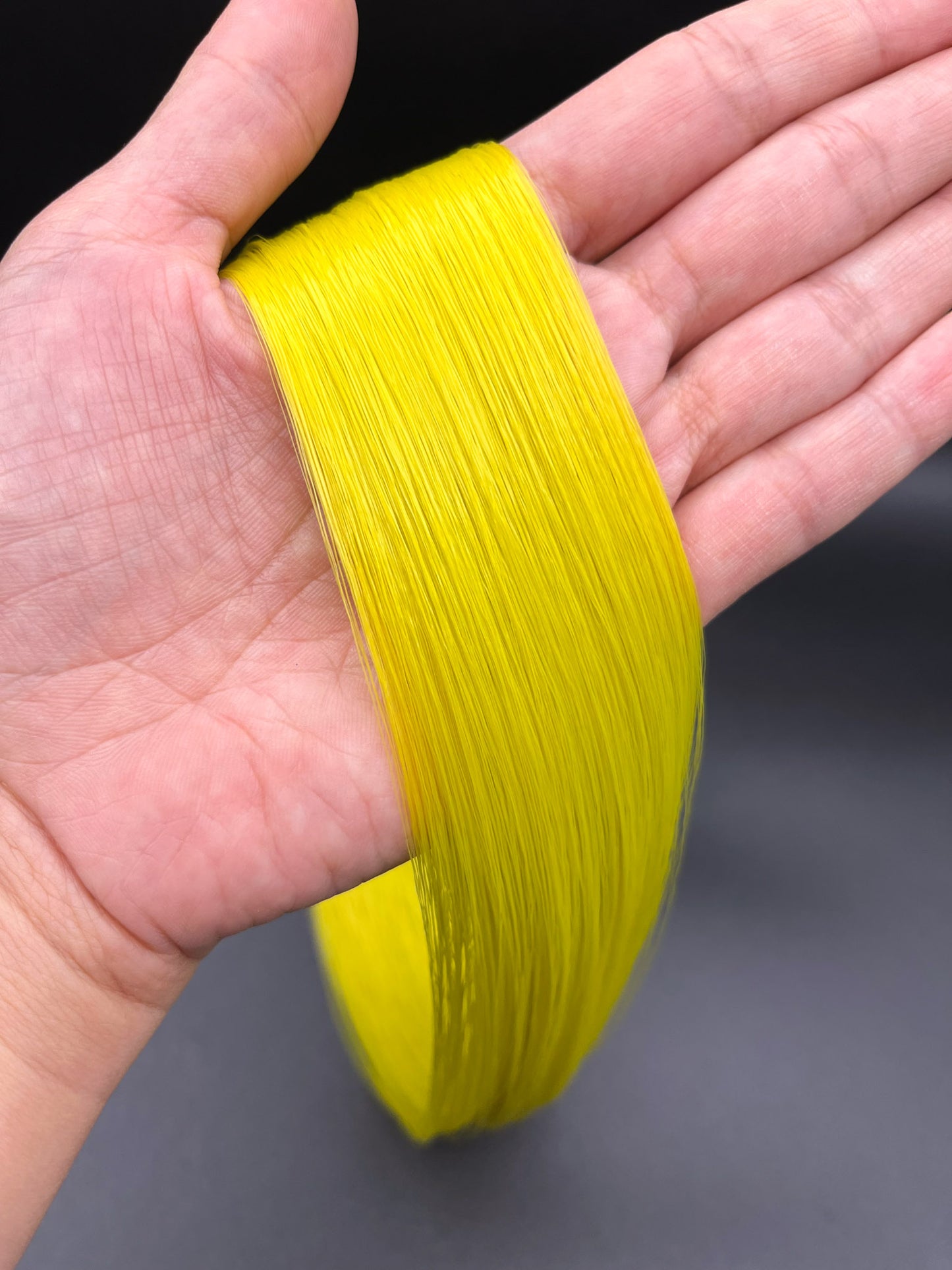 Mystic Green to Chartreuse Saran Doll Hair
