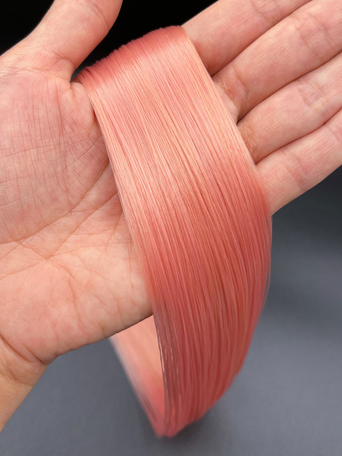 Mystic Pink to Blonde Saran Doll Hair