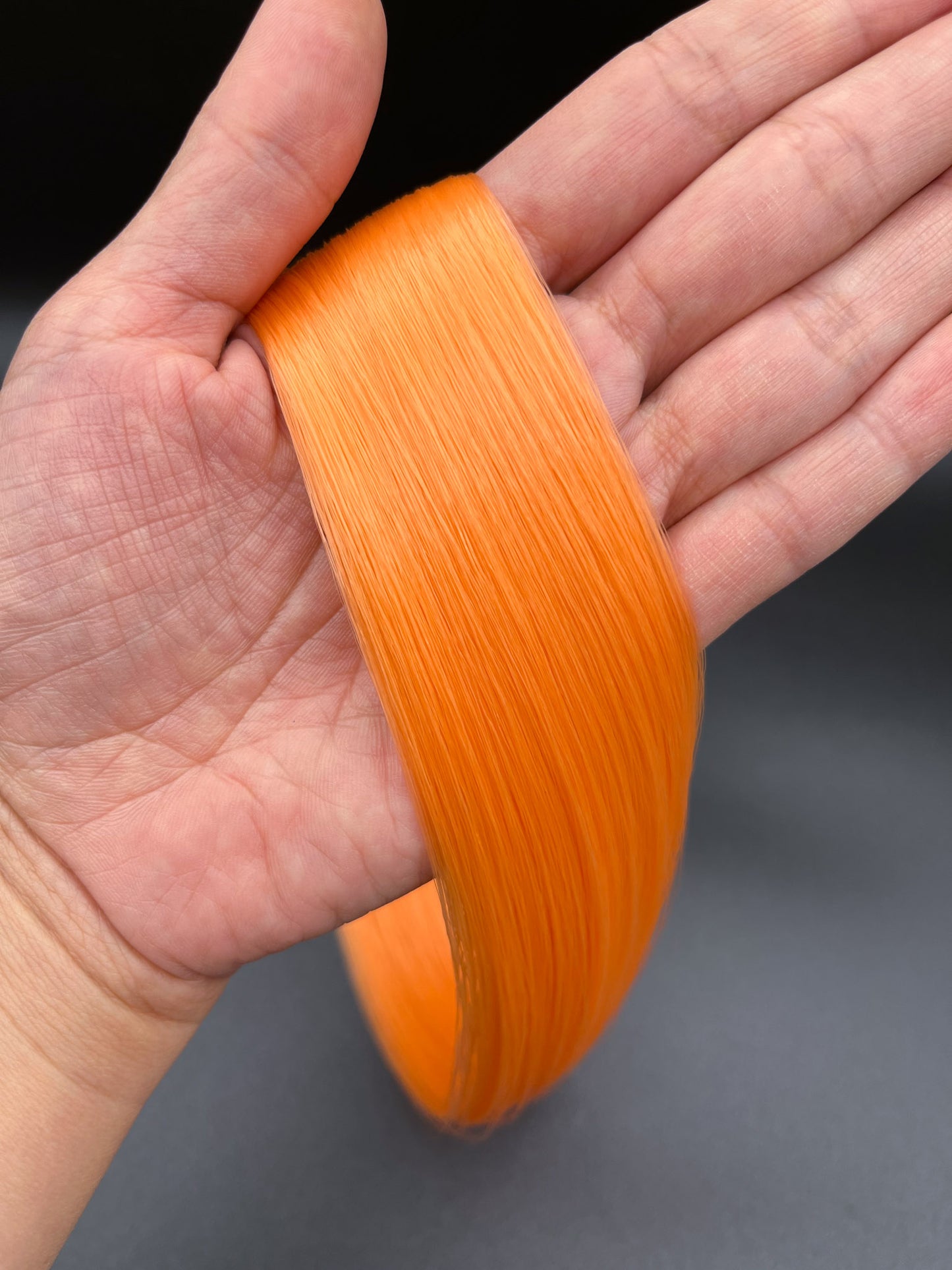 Mystic Pink to Peach Saran Doll Hair