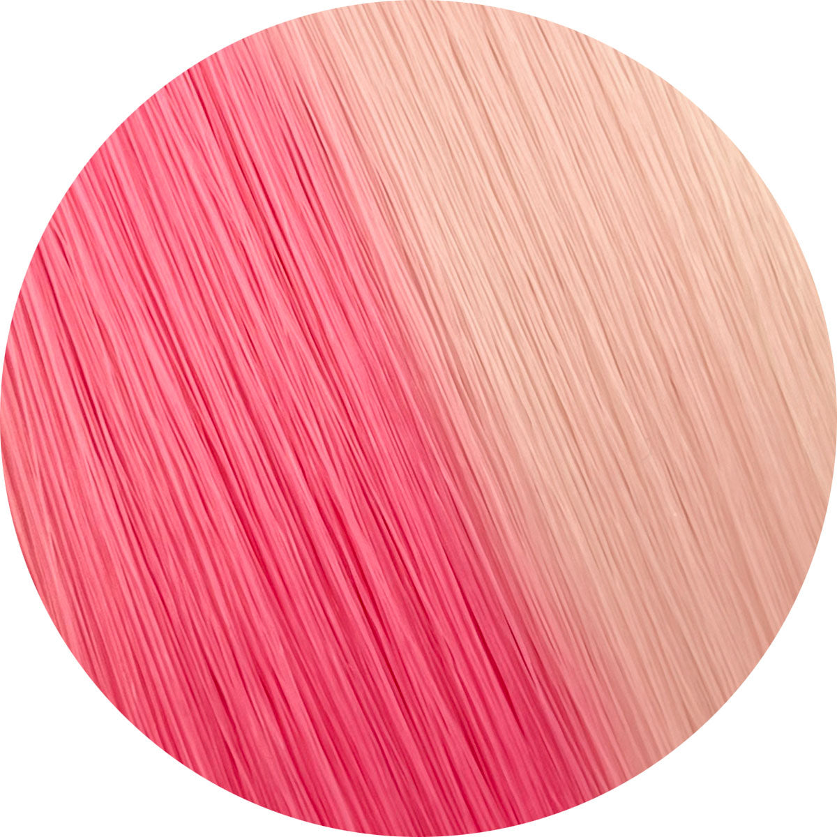 Mystic Pink to White Saran Doll Hair