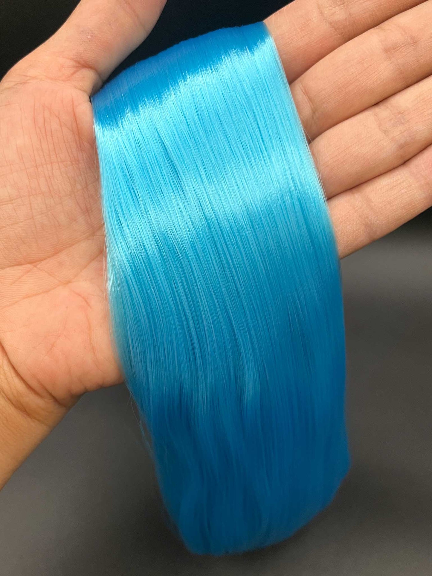 Atomic Turquoise Nylon Doll Hair