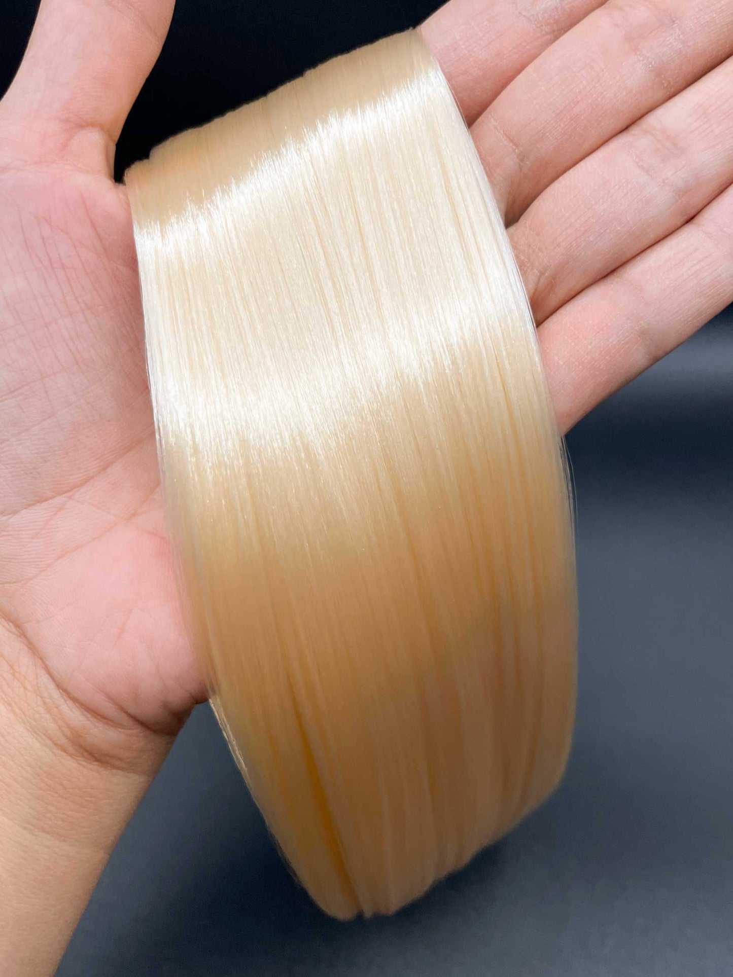 Buttercreme Nylon Doll Hair