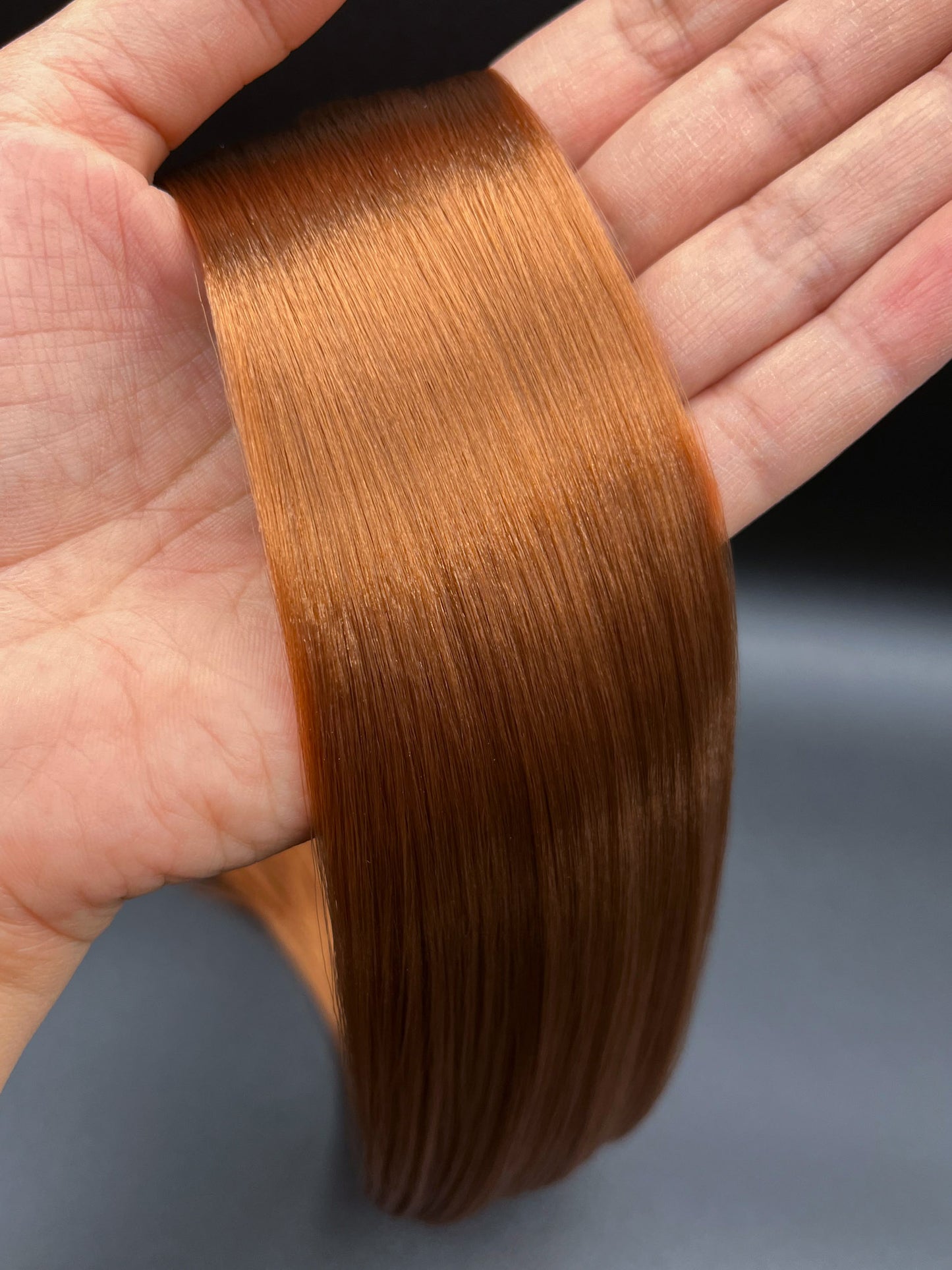 Copper Chocolate Nylon Doll Hair