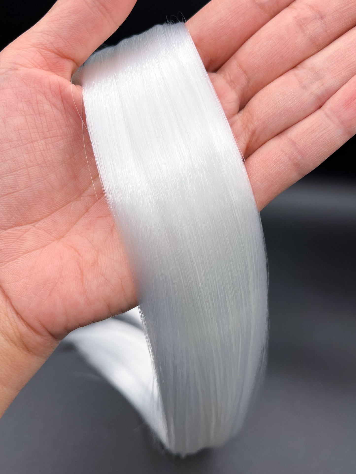 Virgin Snow Nylon Doll Hair