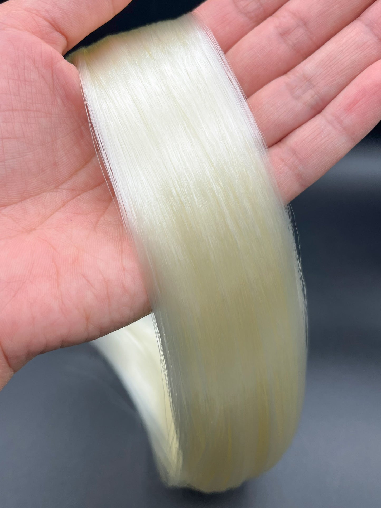 White Chocolate Nylon Doll Hair