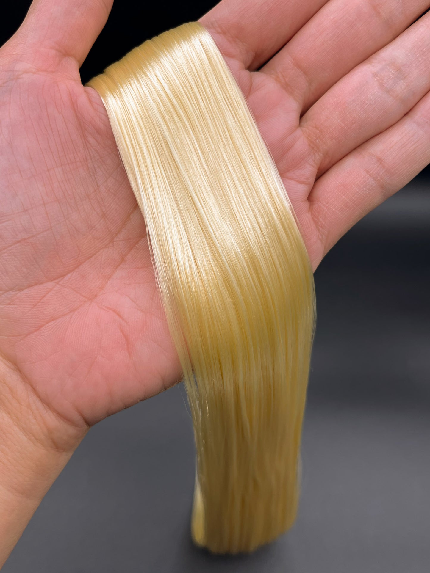 Champagne Blonde Saran Doll Hair