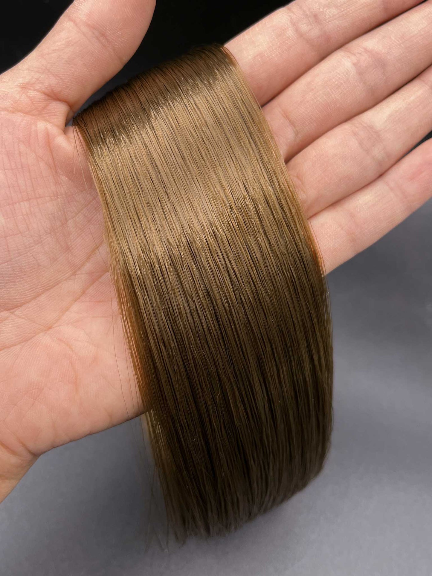 Chestnut Brown Saran Doll Hair