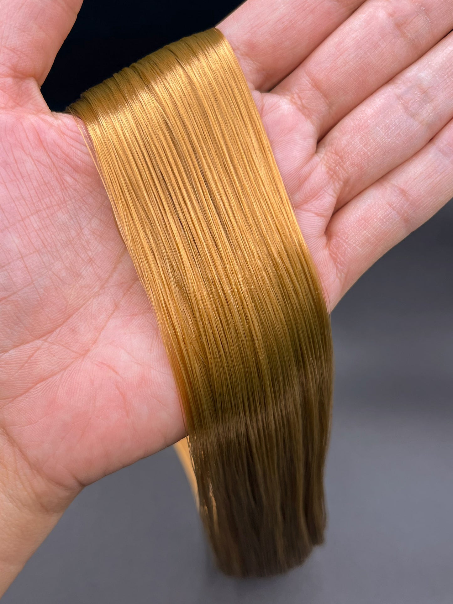 Copper Penny Saran Doll Hair