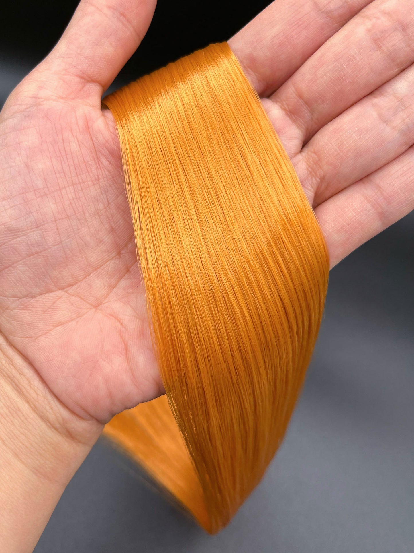 Golden Auburn Saran Doll Hair