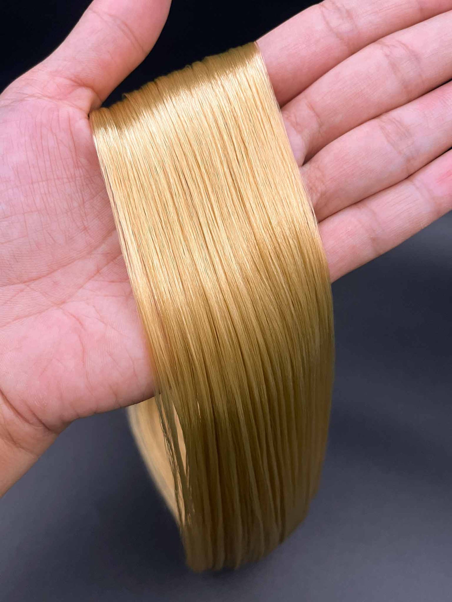 Golden Blonde Saran Doll Hair