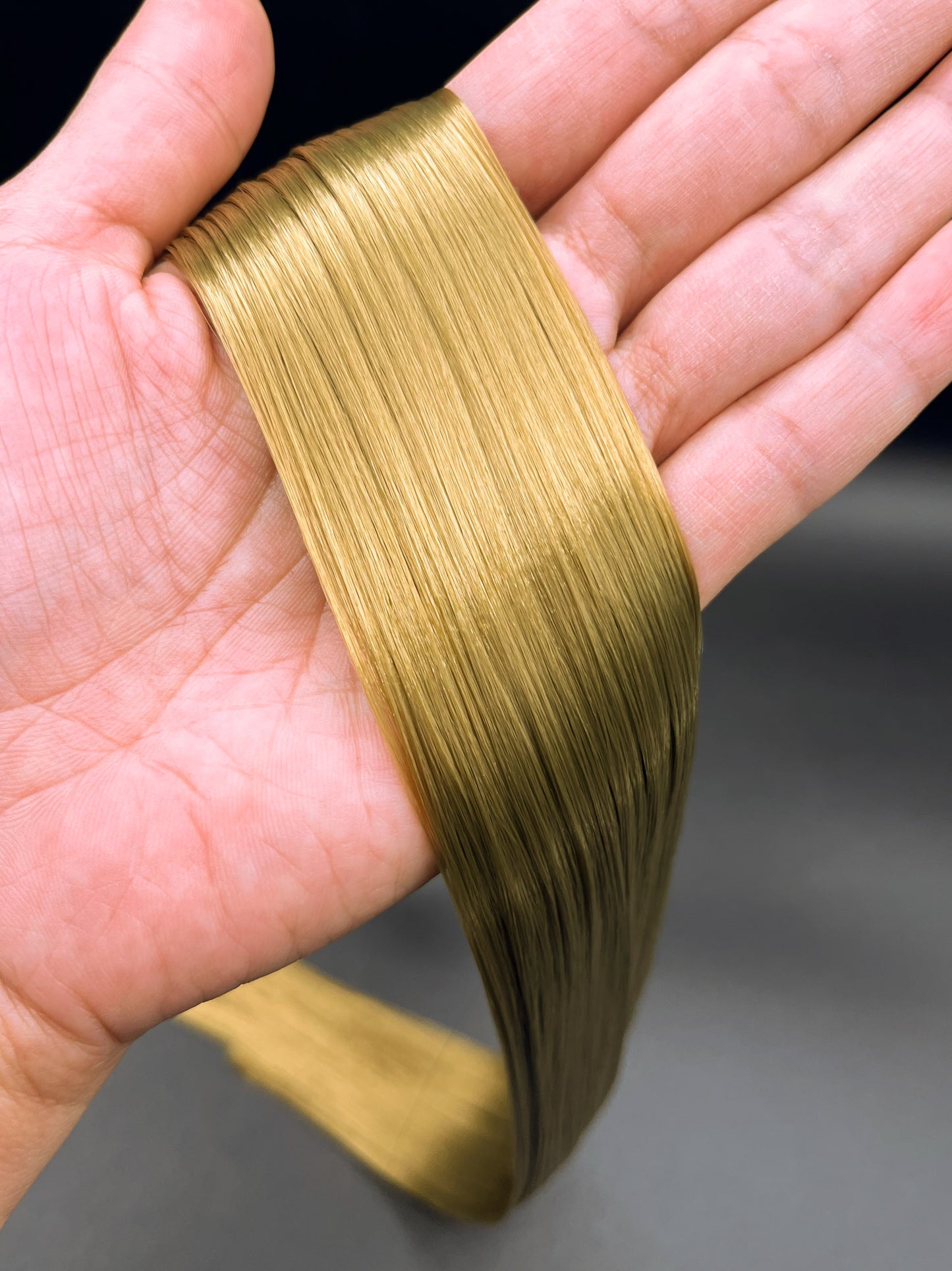 Honey Blonde Saran Doll Hair