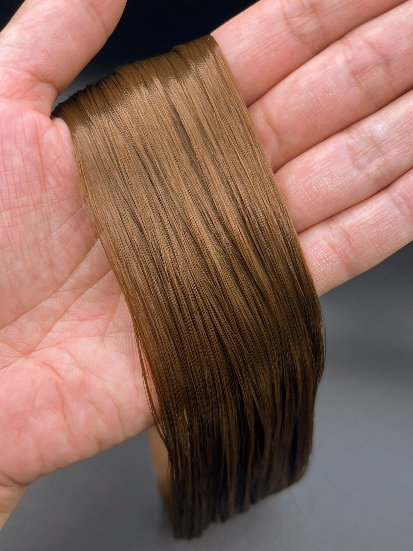 Mahogany Brown Saran Doll Hair