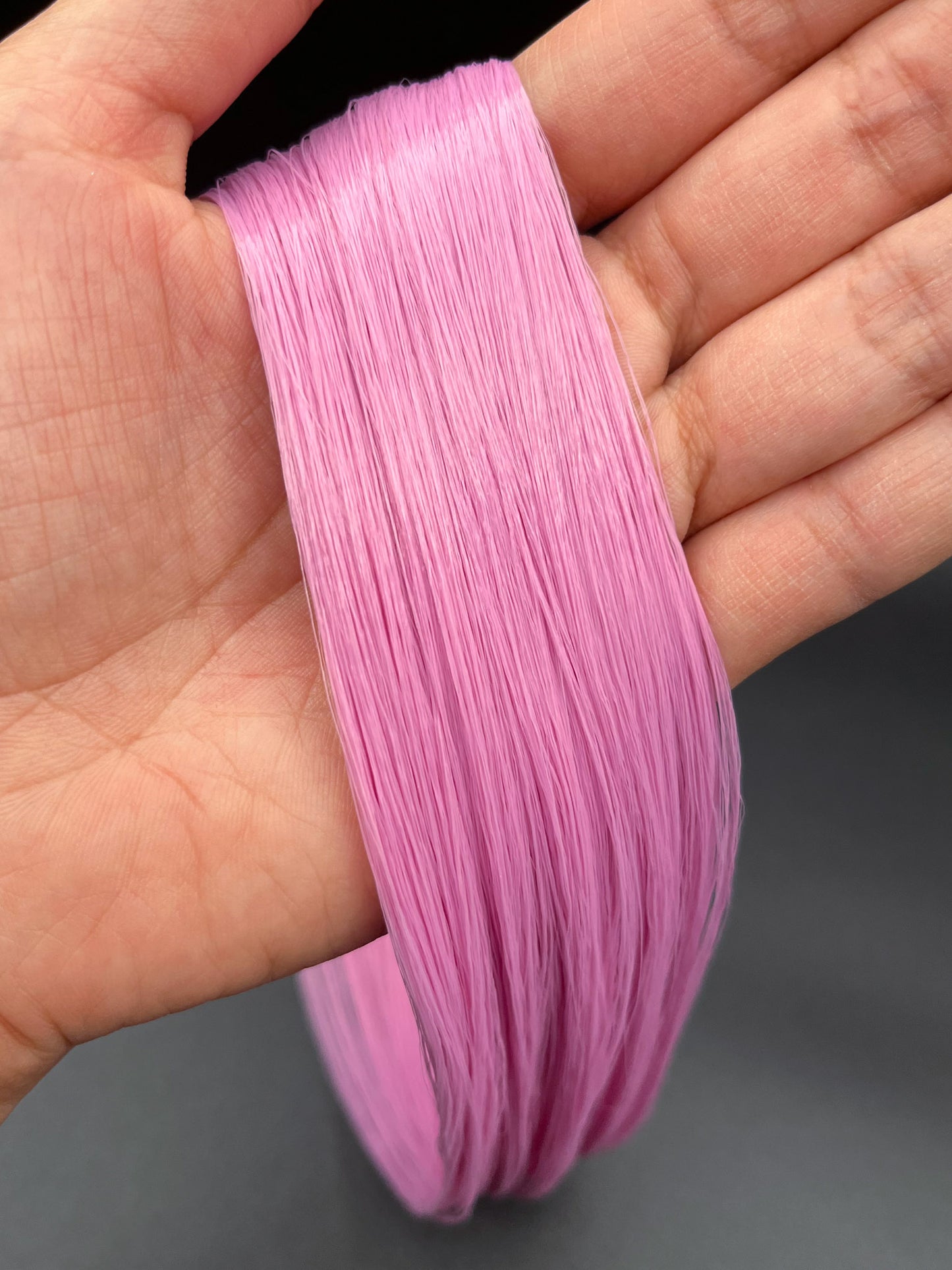 Mauvelous Pink Saran Doll Hair