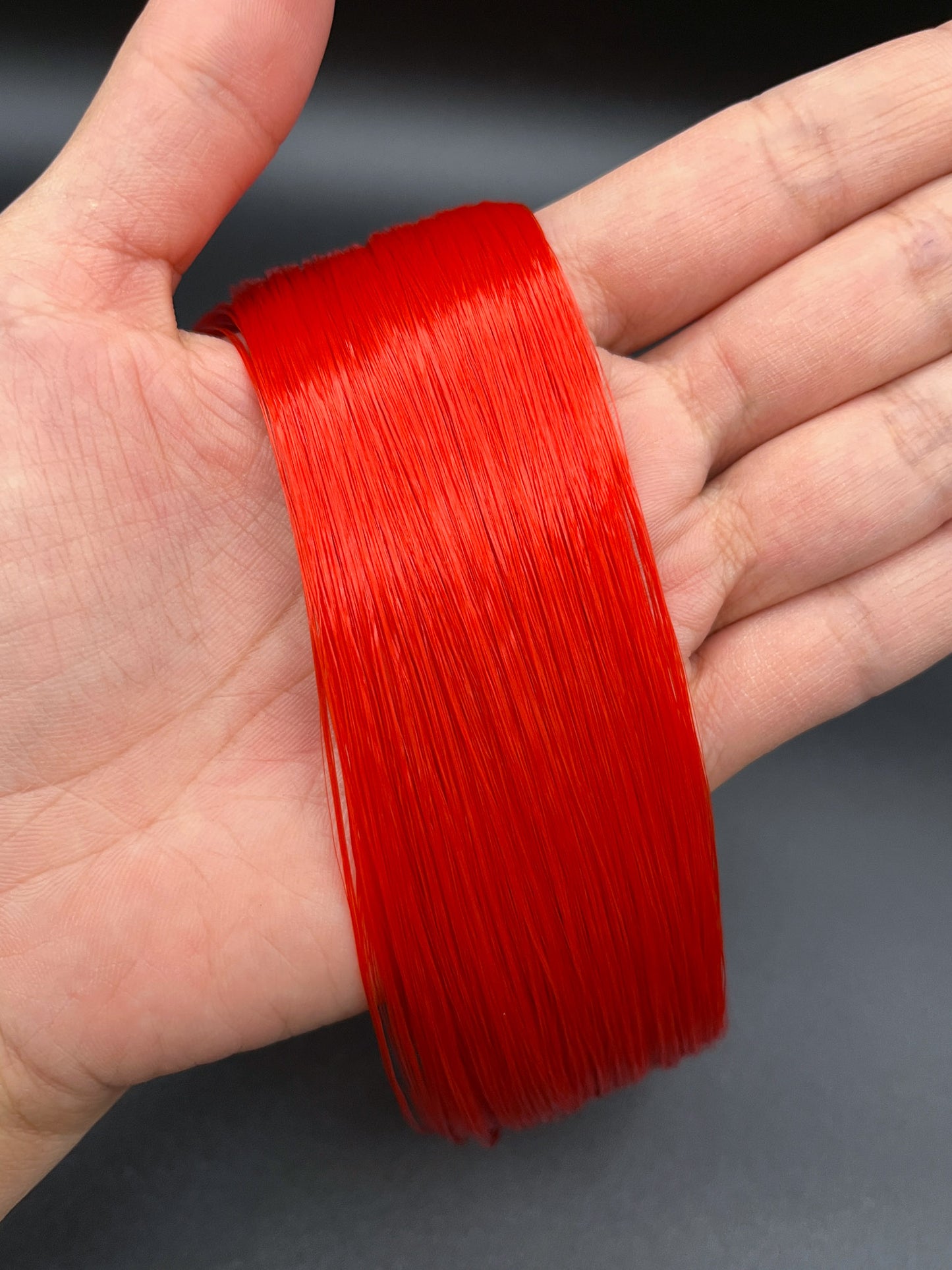 Pillarbox Red Saran Doll Hair