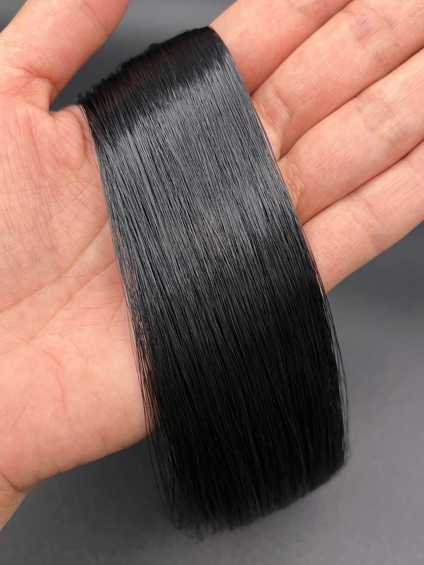 Raven Black Saran Doll Hair