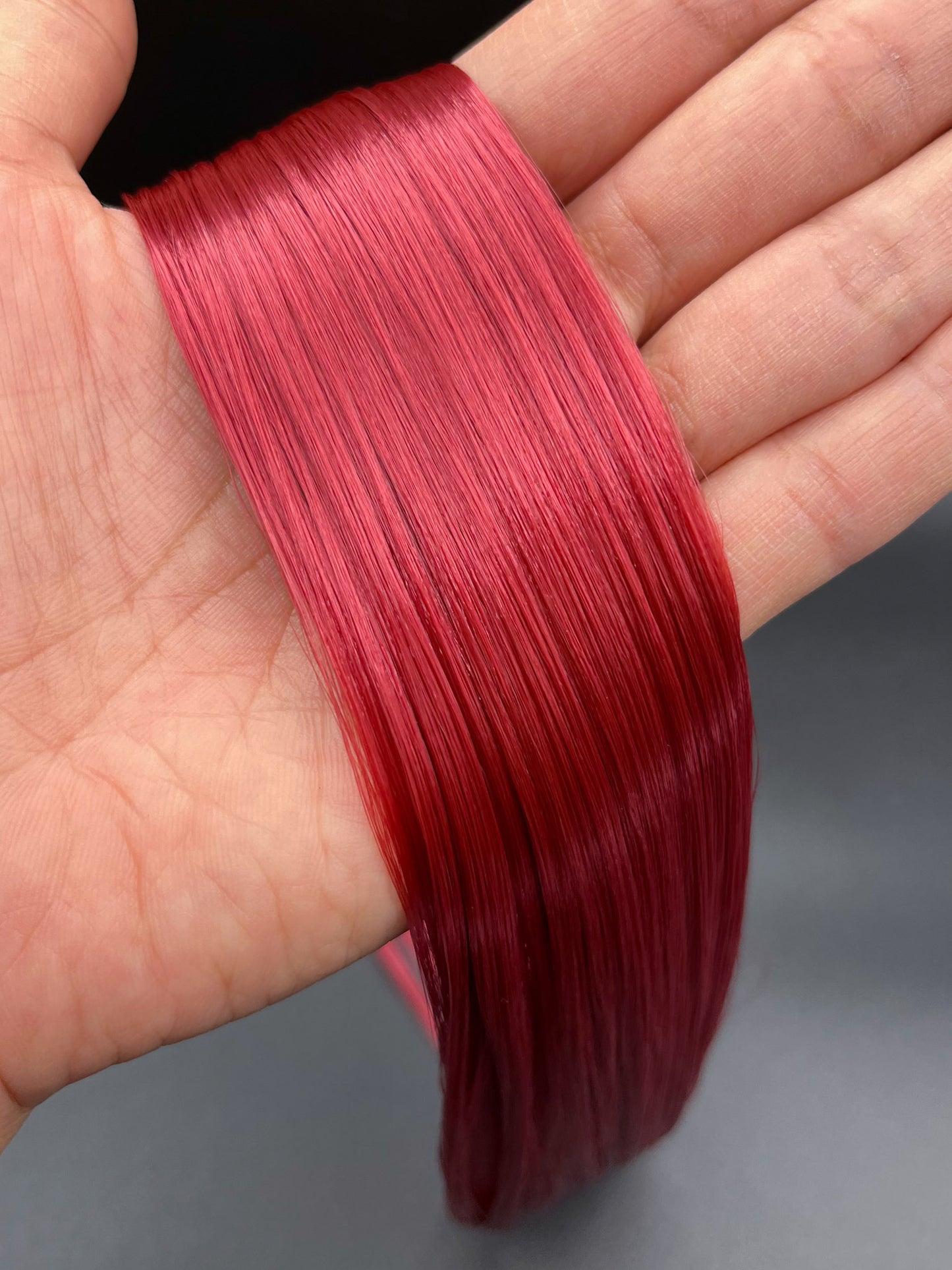 Red Red Wine Saran Doll Hair