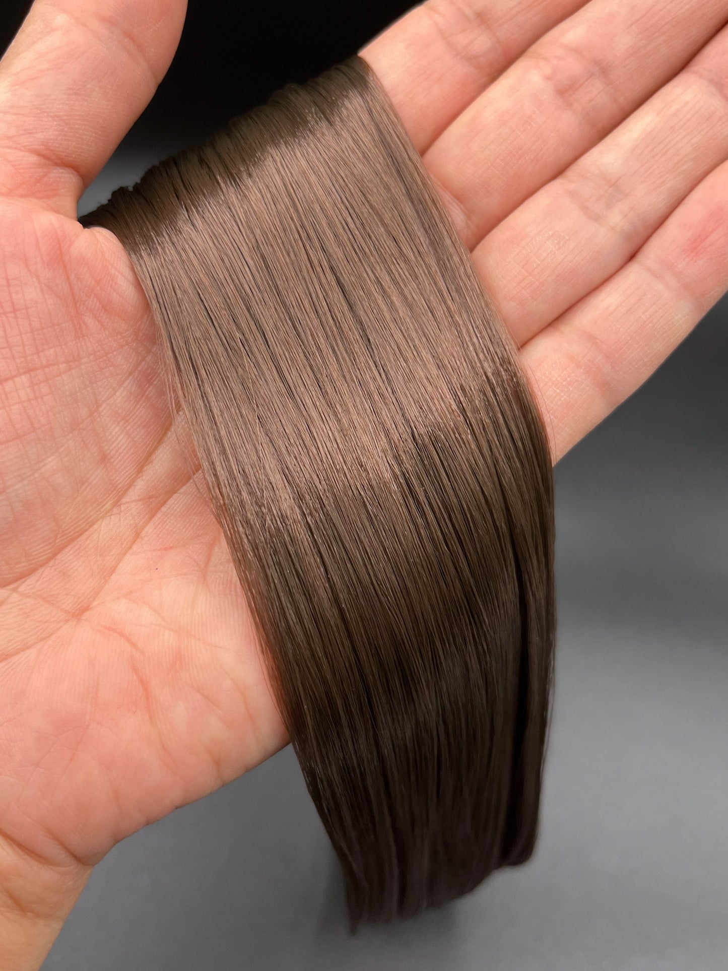 Sable Brown Saran Doll Hair