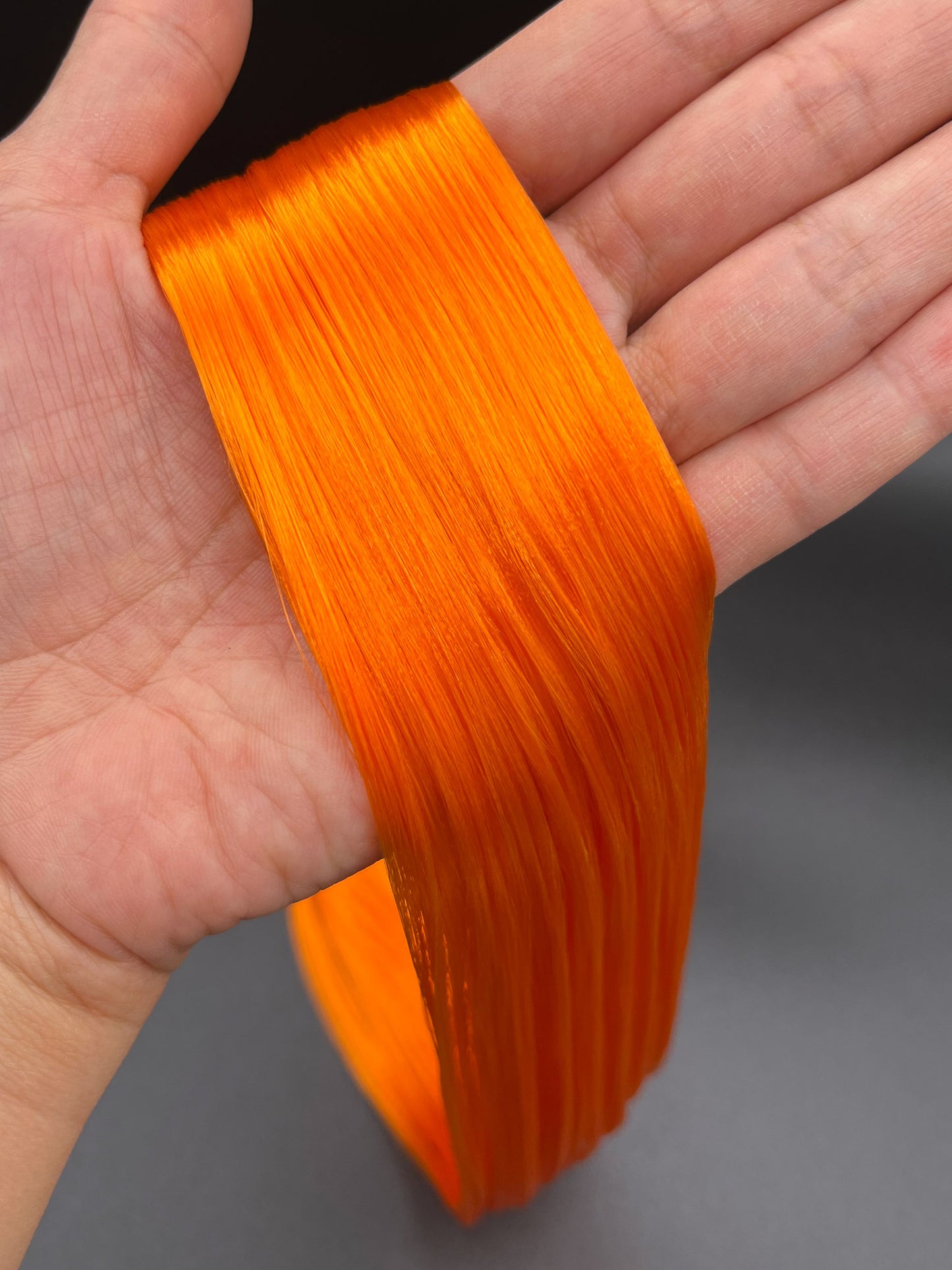 Tangerine Orange Saran Doll Hair