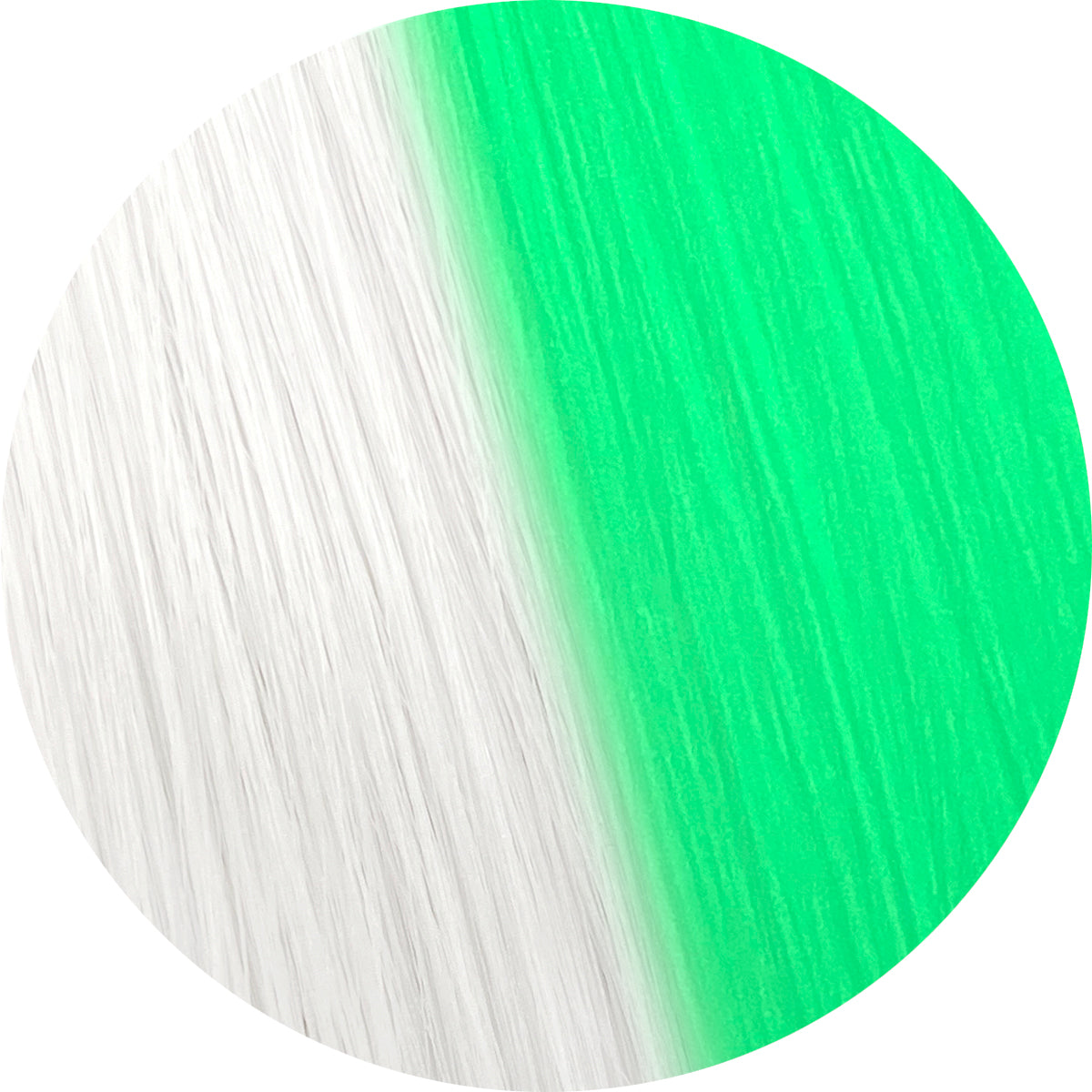 Glow in the Dark White Nylon Doll Hair