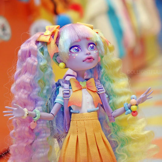 VIDEO: Custom Monster High pastel rainbow reroot with Nylon Doll Hair