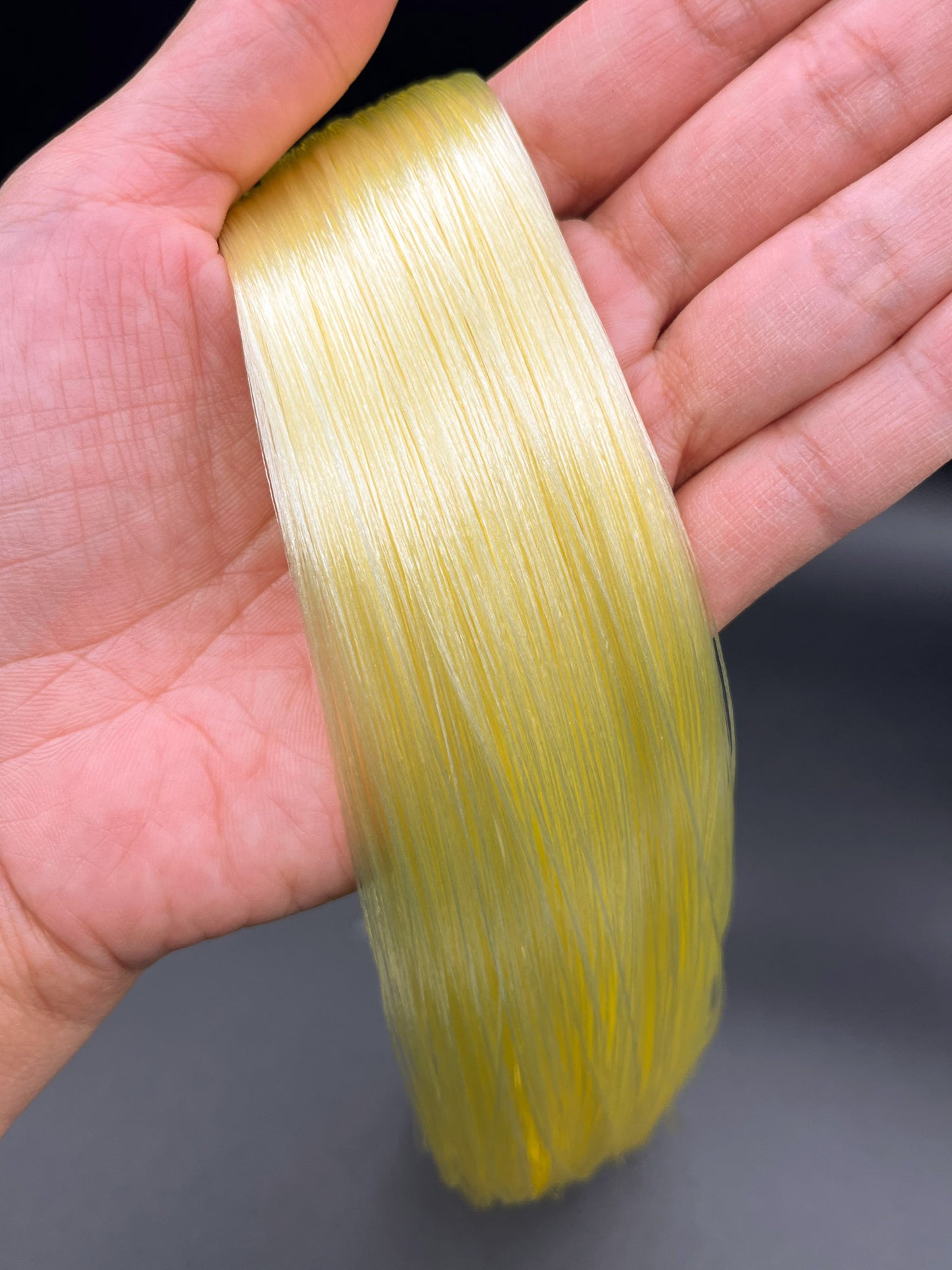 Yellowy Blonde Acetate Doll Hair