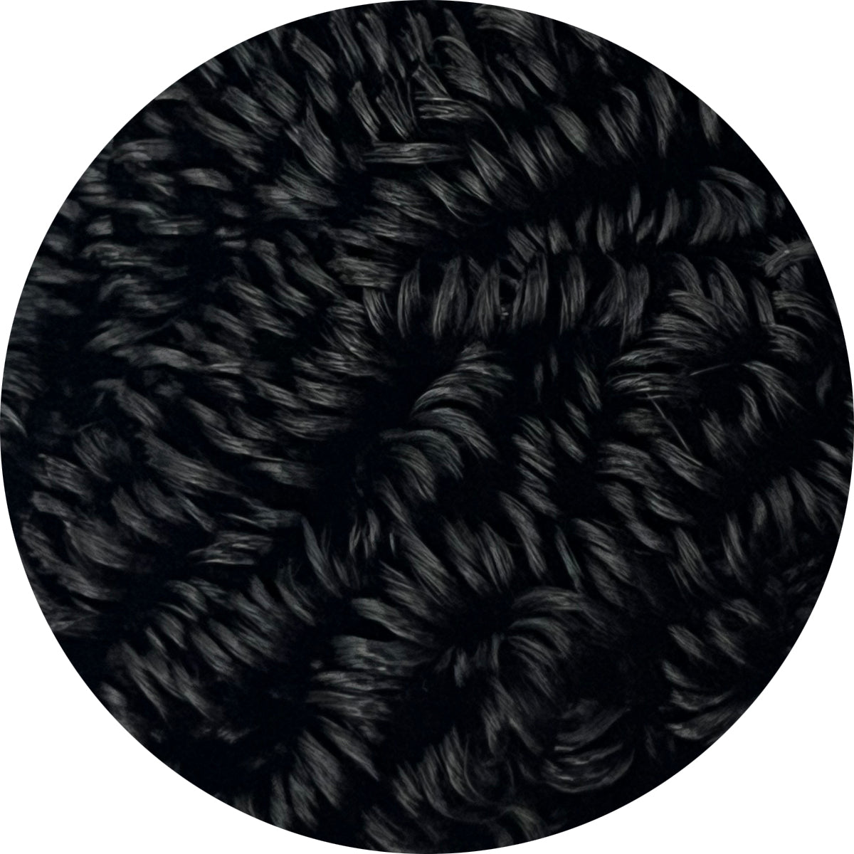 Black Pearl Curly Nylon Doll Hair