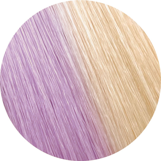 Mystic Lavender to Blonde Saran Doll Hair