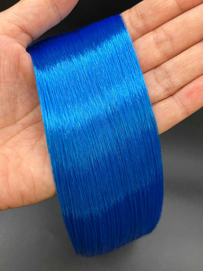 Brilliant Blue Nylon Doll Hair