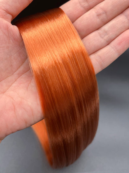 Old Pumpkin Spice Nylon Doll Hair