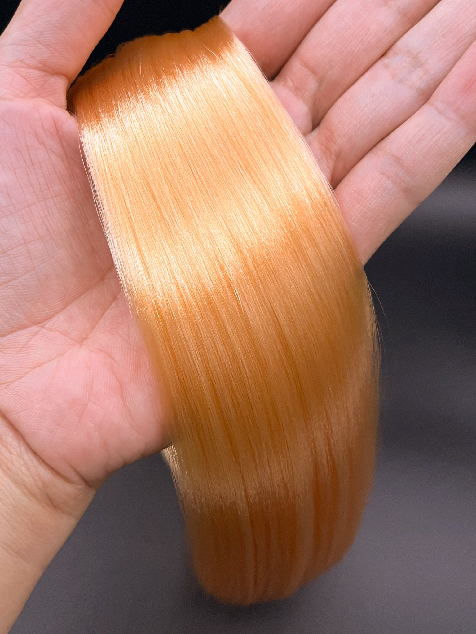 Peaches Cream Nylon Doll Hair