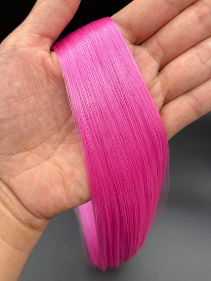 Chromatic Pink Saran Doll Hair