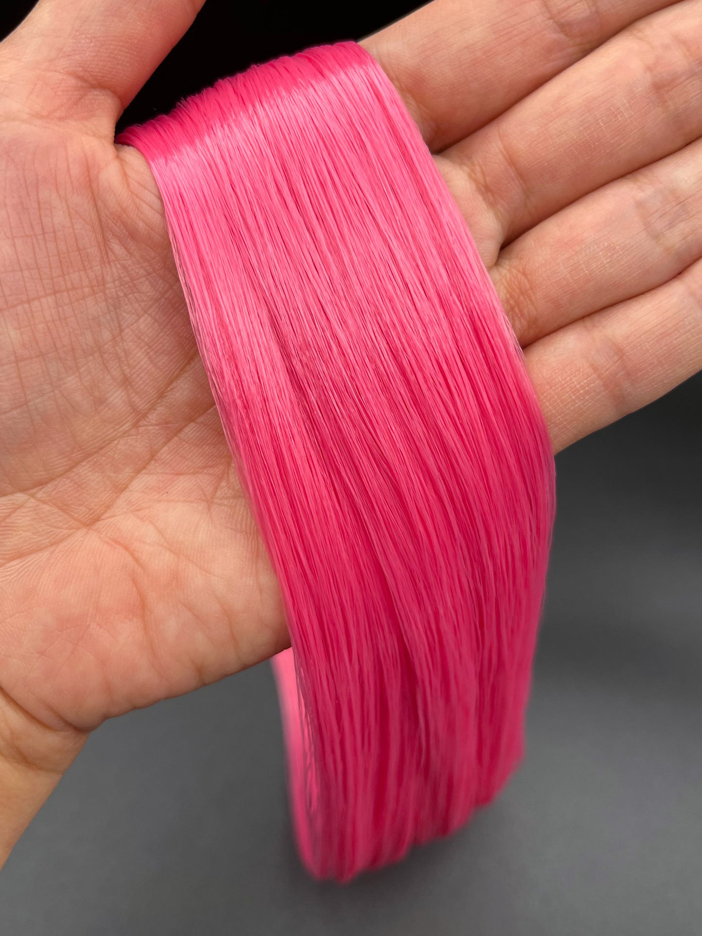Sherbet Pink Saran Doll Hair