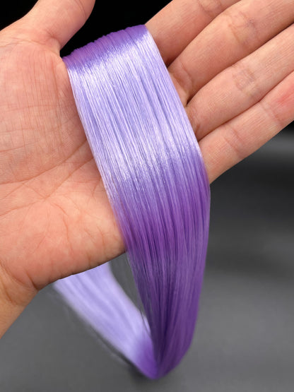 Violet Iris Saran Doll Hair